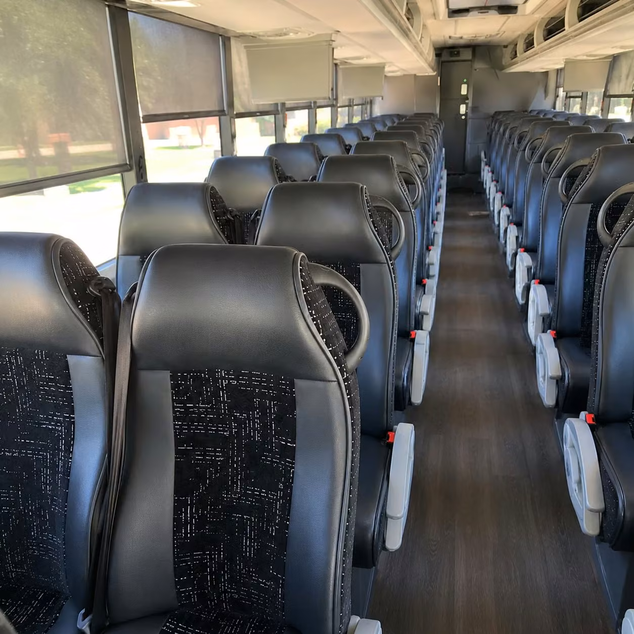 carson charter bus rental interior